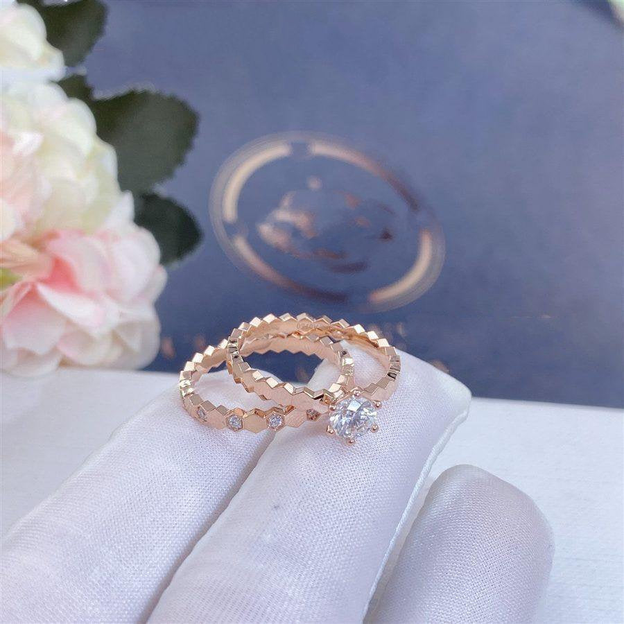 ??MIRA?¡¥BEE LOVE RING PINK GOLD DIAMOND