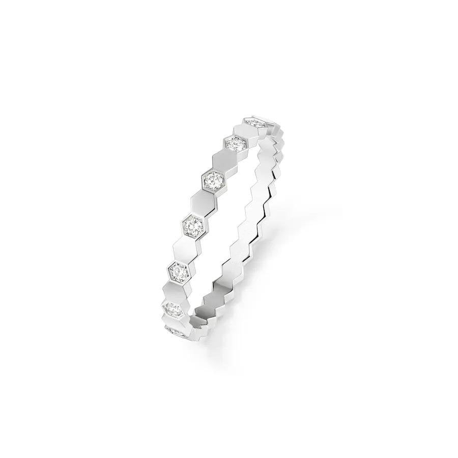 ??MIRA?¡¥BEE LOVE RING SILVER DIAMOND