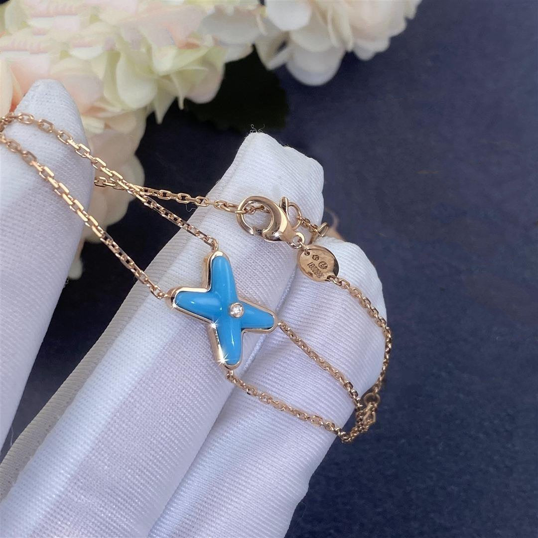 ??MIRA?¡¥JEUX BRACELET TURQUOISE PINK GOLD 1 DIAMOND