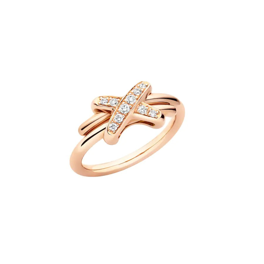 ??MIRA?¡¥JEUX DE PINK GOLD DIAMOND RING