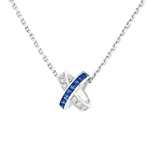 ??MIRA?¡¥LIENS DIAMOND SILVER NECKLACE