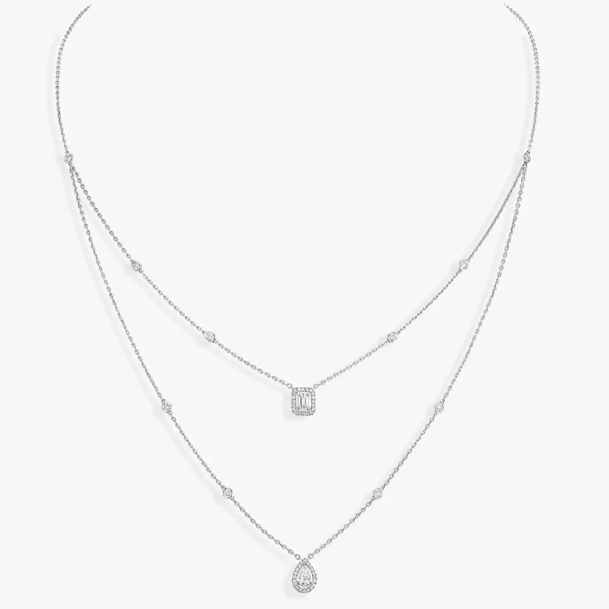 [MIRA] Diamond Necklace My Twin 2 Rows