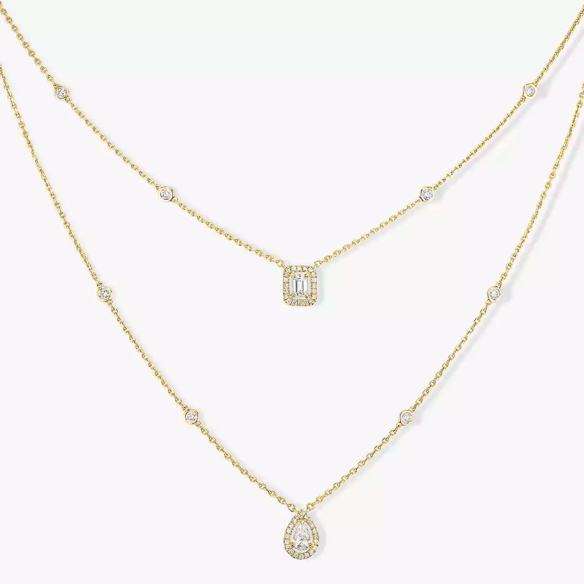 [MIRA] Diamond Necklace My Twin 2 Rows