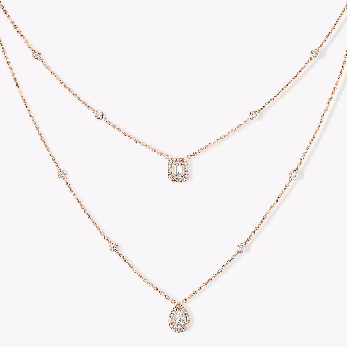 [MIRA] Diamond Necklace My Twin 2 Rows