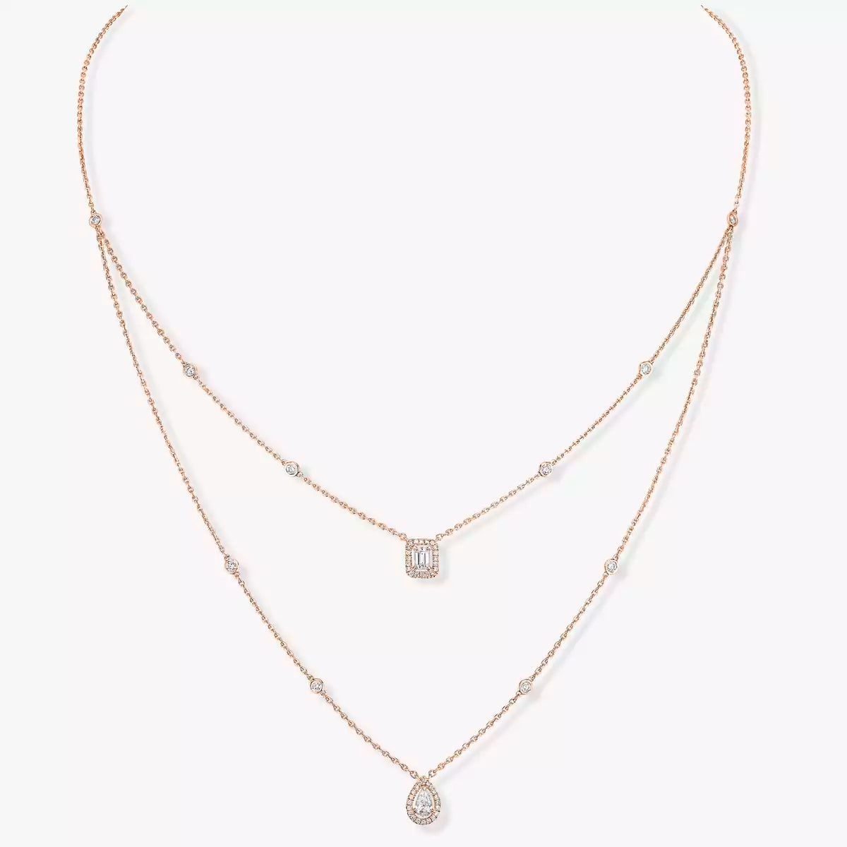 [MIRA] Diamond Necklace My Twin 2 Rows