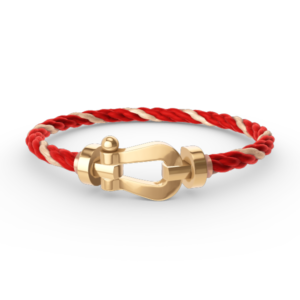 ??MIRA?¡¥FORCE LARGE HORSESHOE NO DIAMOND BRACELET GOLD