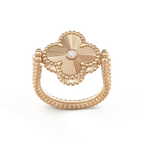 ??MIRA?¡¥CLOVER RIVERSIBLE ROSE GOLD RING