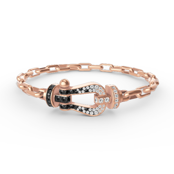??MIRA?¡¥FORCE LARGE HORSESHOE CLASP  METAL BRACELET