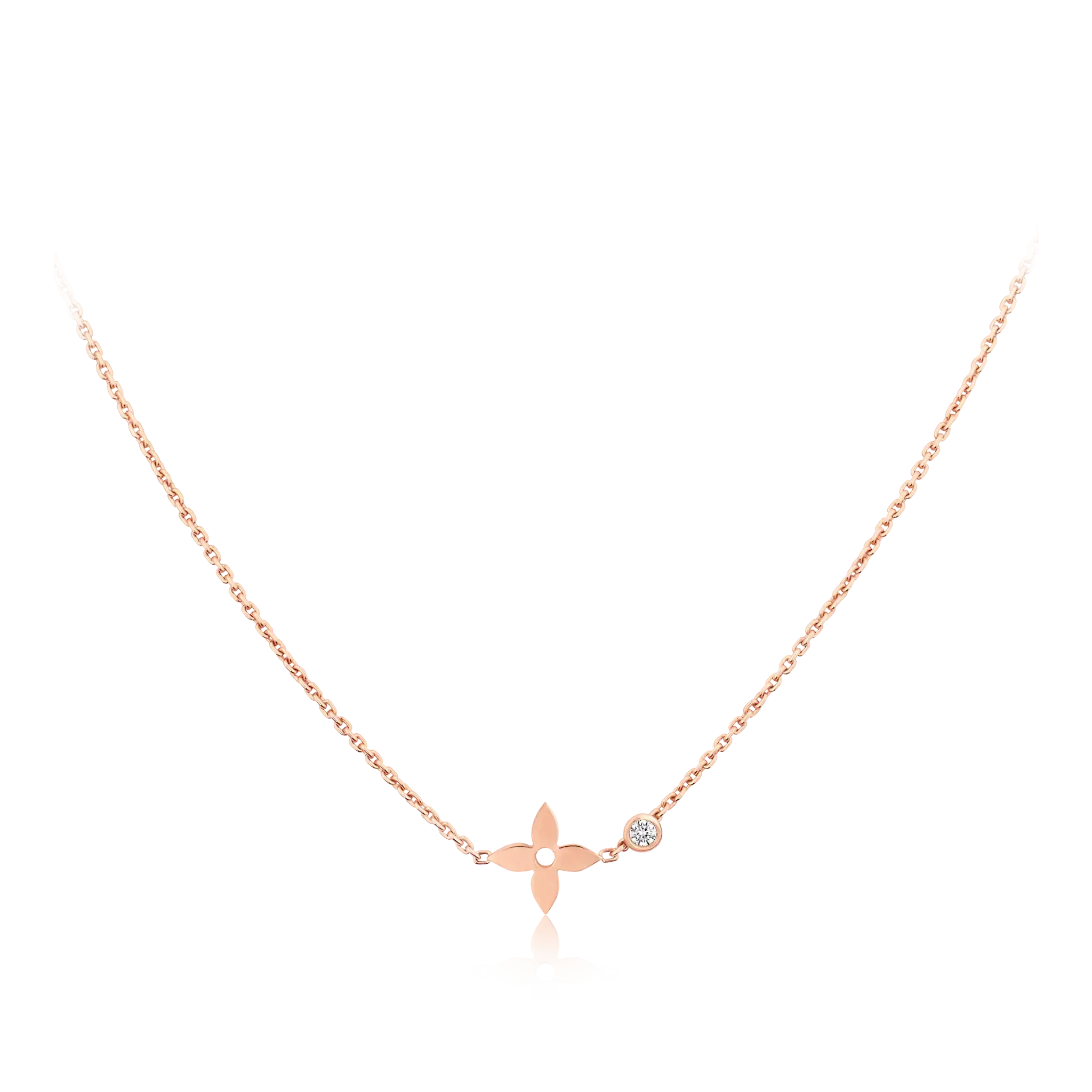 ??MIRA?¡¥BLOSSOM PENDANT PINK GOLD AND DIAMOND