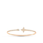 ??MIRA?¡¥IDYLLE PINK GOLD OPEN BRACELET DIAMOND PAVED