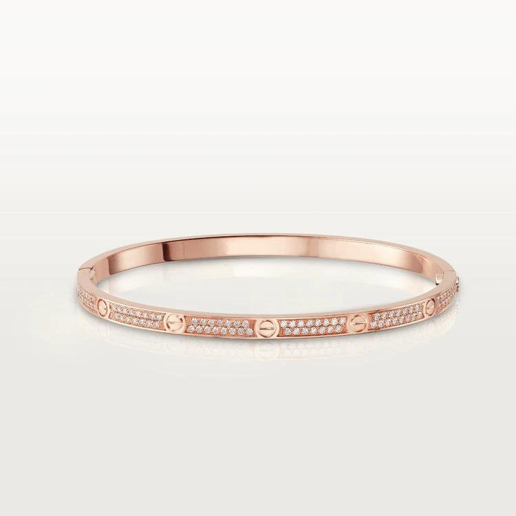 ??MIRA?¡¥LOVE BRACELET 3.65MM DIAMOND-PAVED