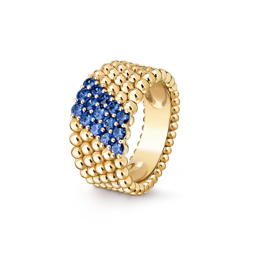 [MIRA]  PERLEE DIAMOND RING ,5-ROW DIAMOND-SET DESIGN