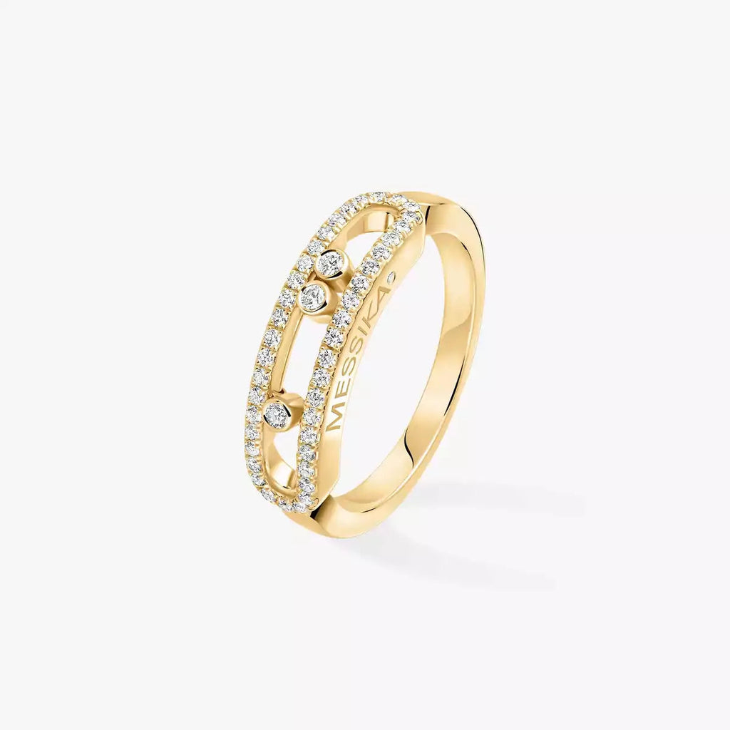 [MIRA]  Baby Move Gold Diamond Pave_ Ring