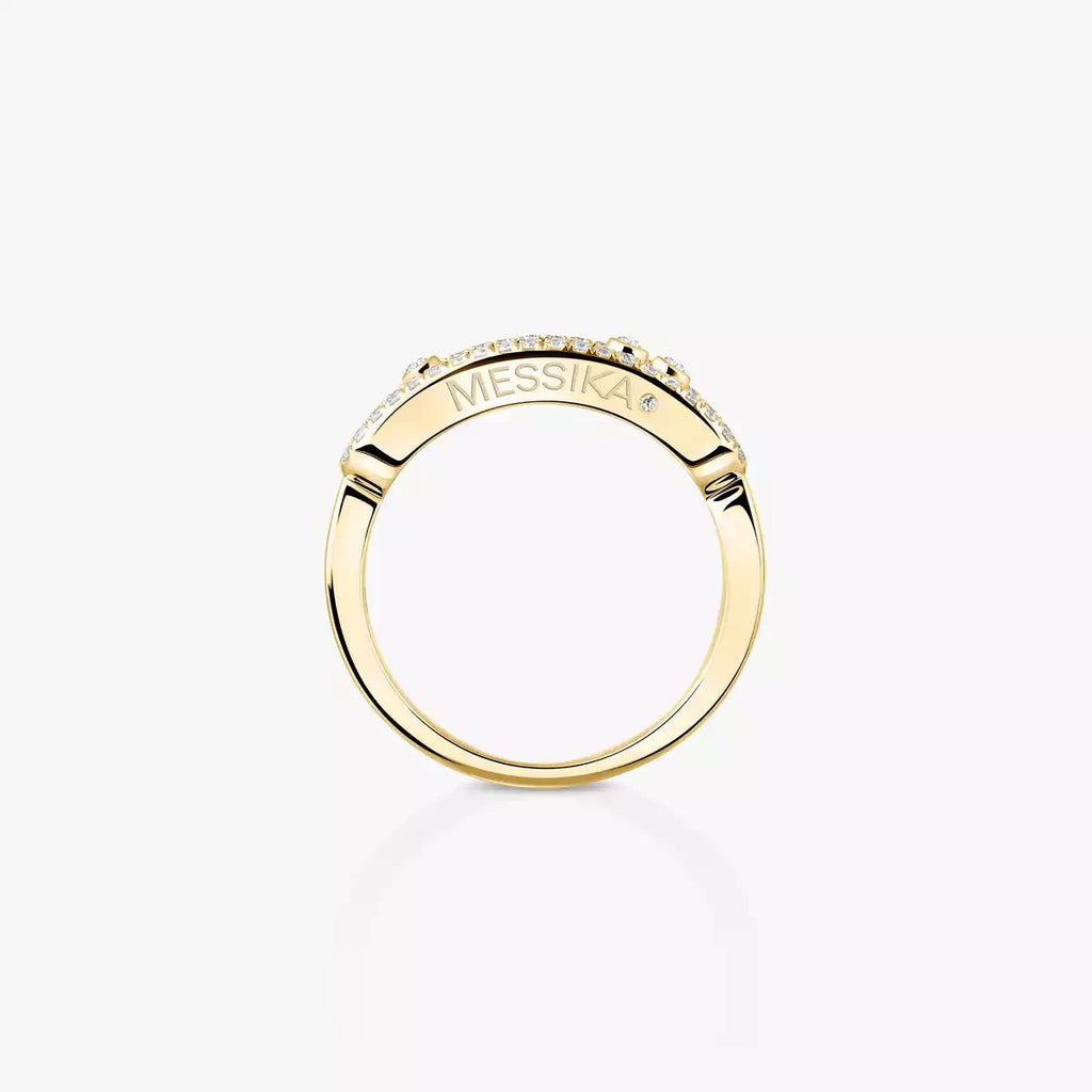 [MIRA]  Baby Move Gold Diamond Pave_ Ring