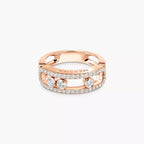 [MIRA]  Move Gold Diamond Pave_ Ring