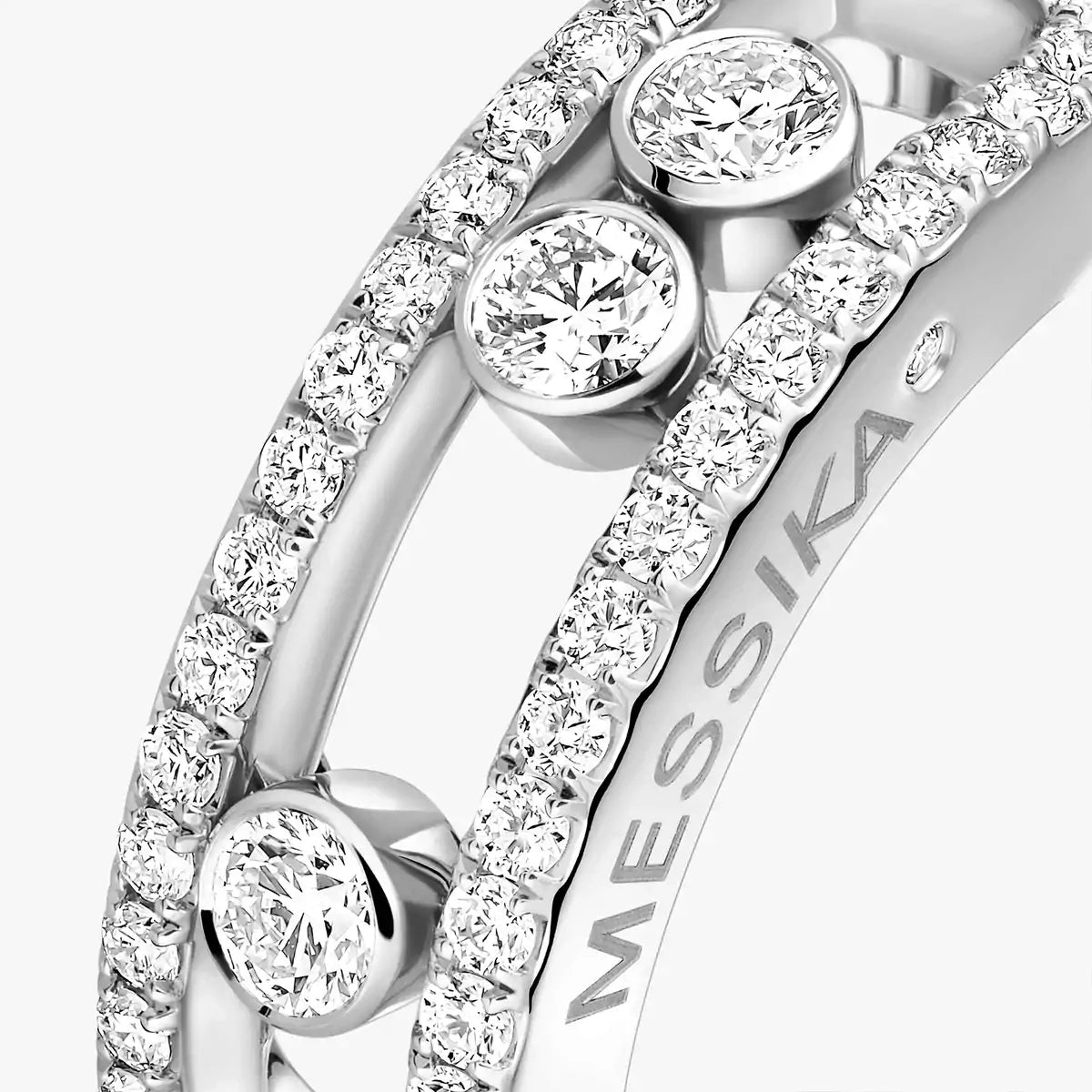 [MIRA]  Move Gold Diamond Pave_ Ring