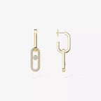 [MIRA]Move Link Diamond Earrings