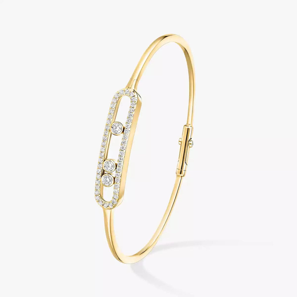 [MIRA]Move Pavé Diamond Bangle Bracelet M