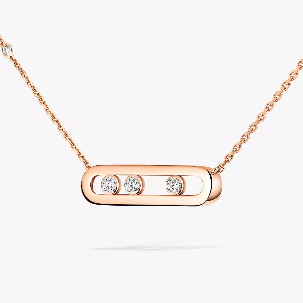 [MIRA]  Baby Move Gold Diamond Necklace