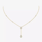 [MIRA] Gold Diamond Tie Necklace