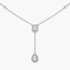 [MIRA] Gold Diamond Tie Necklace