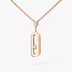 [MIRA]  Move Uno Gold Diamond Long Necklace