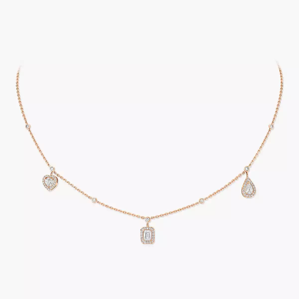 [MIRA] My Twin Diamond Necklace in Silver