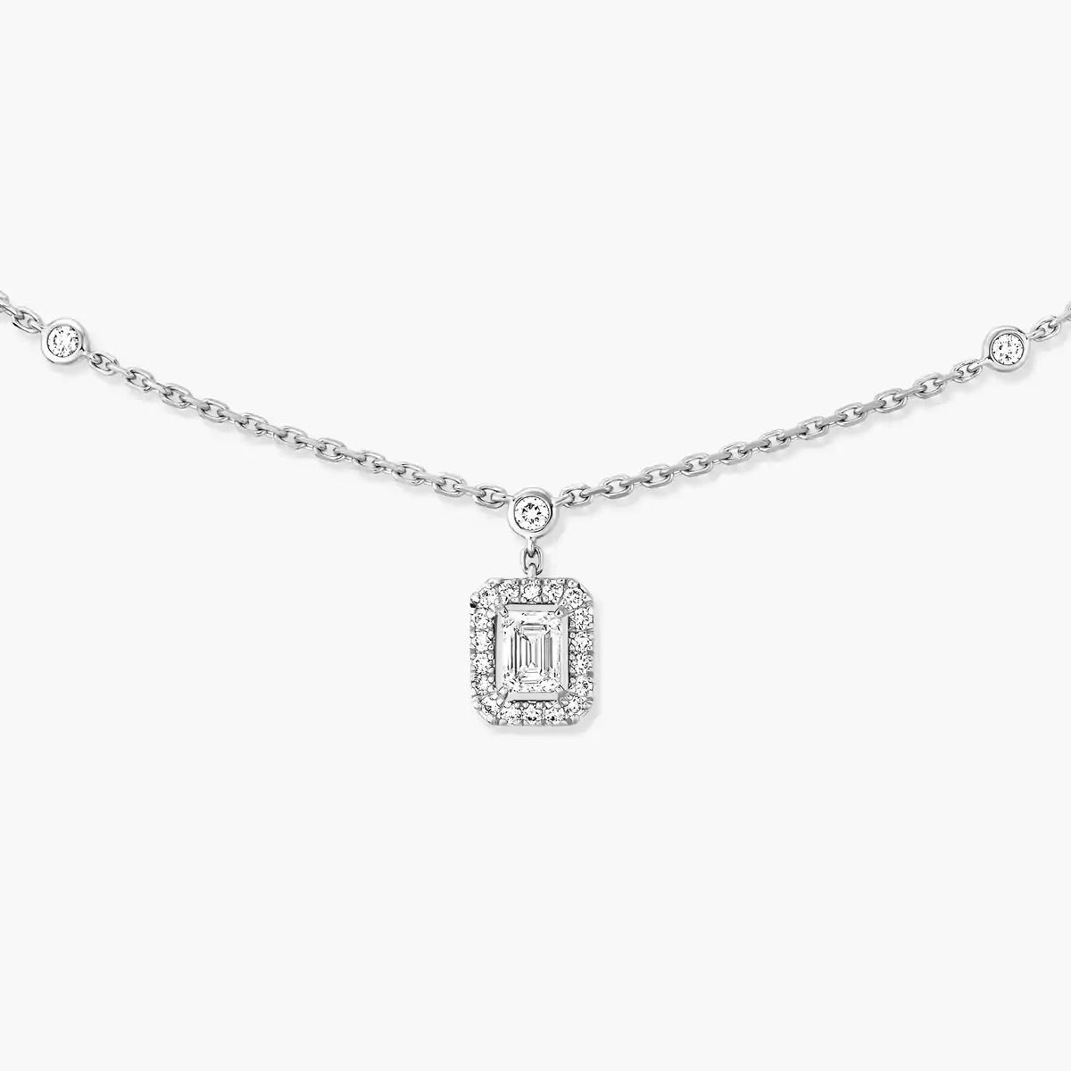 [MIRA] My Twin Diamond Necklace in Silver