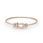 ??MIRA?¡¥FORCE  HORSESHOE  DIAMOND TENNIS BRACELET