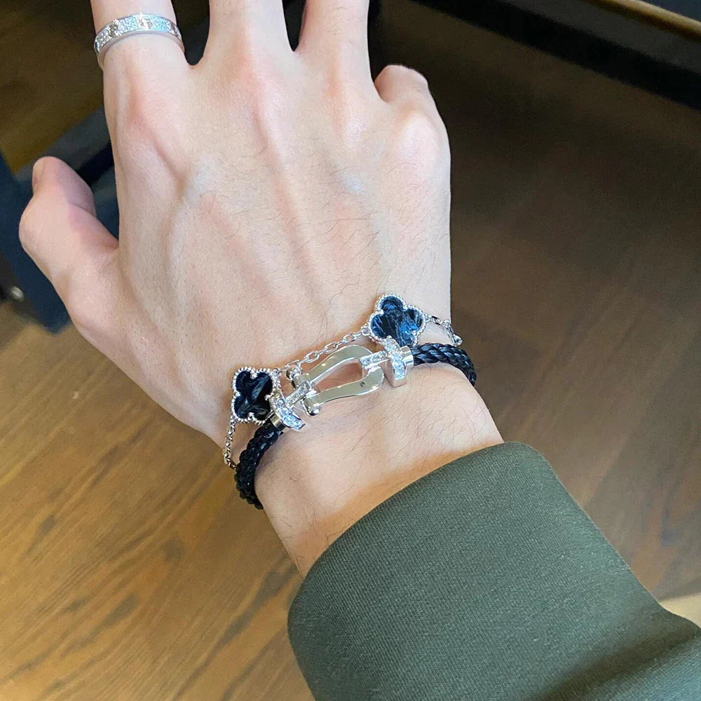 [MIRA]New CLOVER 5 MOTIF PIETERSITE BRACELET COLLECTION