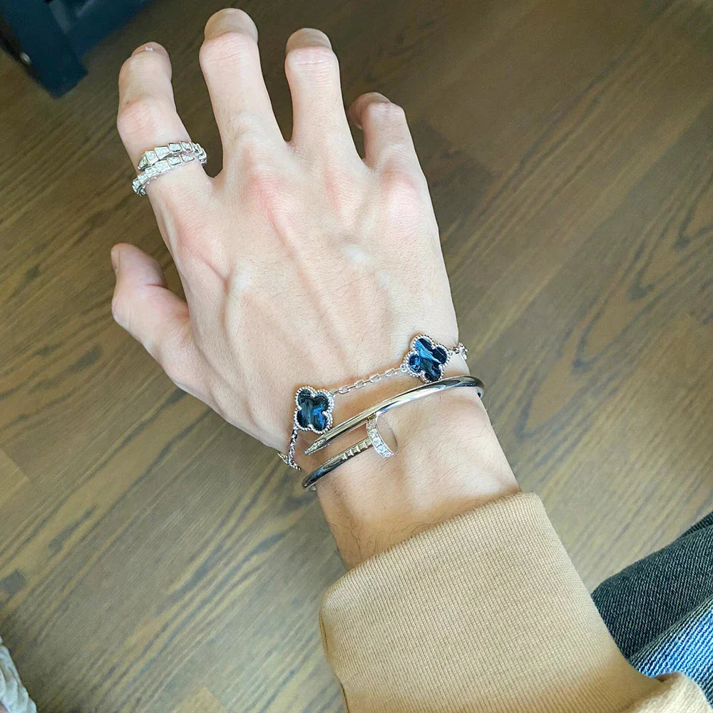 [MIRA]New CLOVER 5 MOTIF PIETERSITE BRACELET COLLECTION