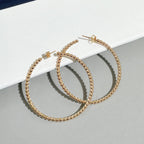 [MIRA]  SMOOTH BEAD STUD EARRINGS
