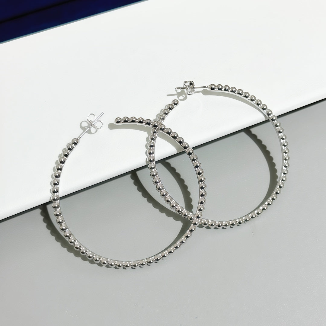 [MIRA]  SMOOTH BEAD STUD EARRINGS