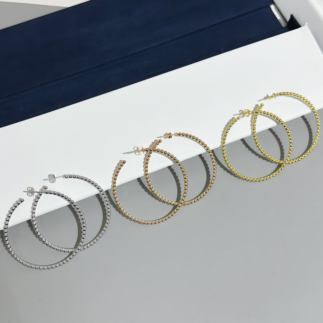 [MIRA]  SMOOTH BEAD STUD EARRINGS