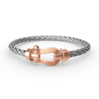 ??MIRA?¡¥FORCE LARGE HORSESHOE NO DIAMOND BRACELET ROSE GOLD