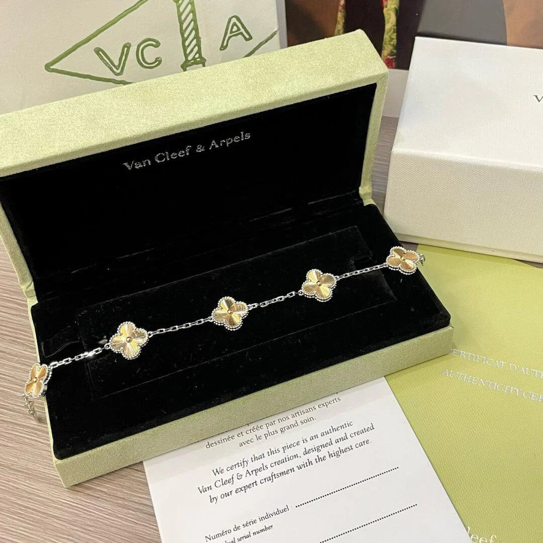 [MIRA]New  CLOVER 5 MOTIF LASER BRACELET COLLECTION