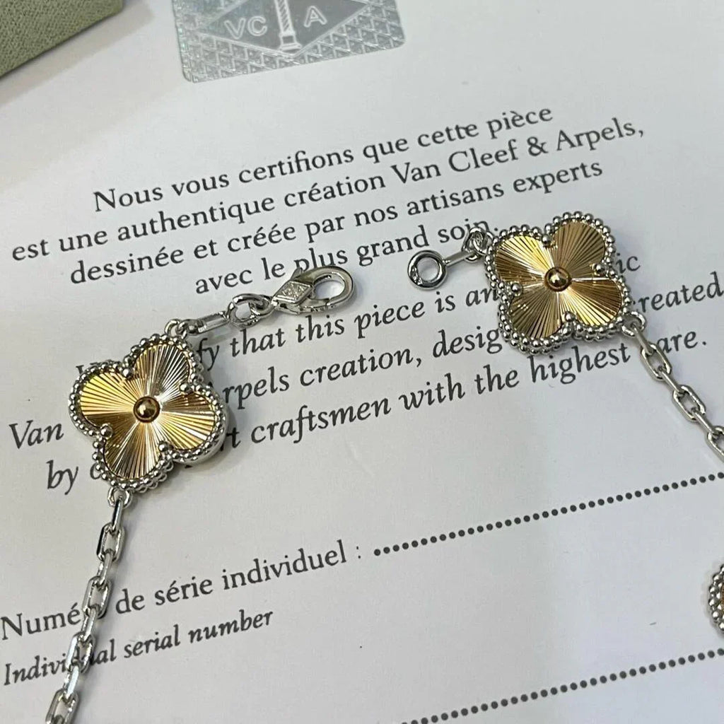 [MIRA]New  CLOVER 5 MOTIF LASER BRACELET COLLECTION