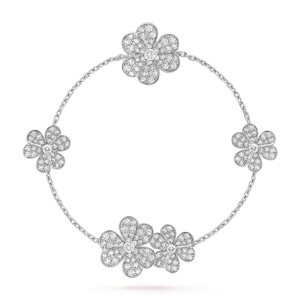 ??MIRA?¡¥FRIVOLE SILVER 5 FLOWERS BRACELET
