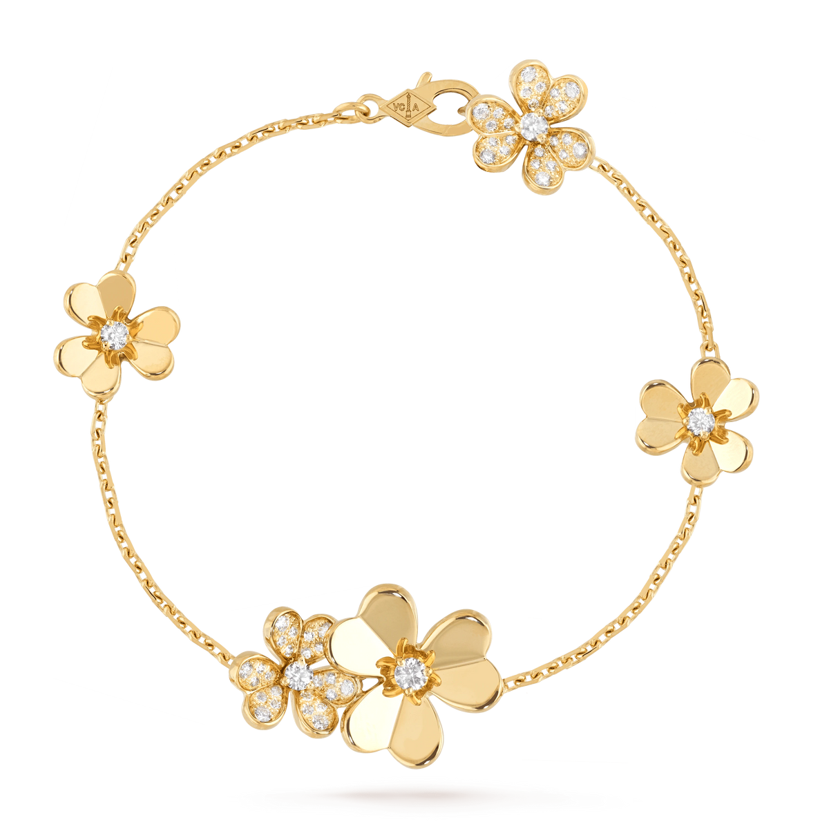??MIRA?¡¥FRIVOLE GOLD 5 FLOWERS BRACELET