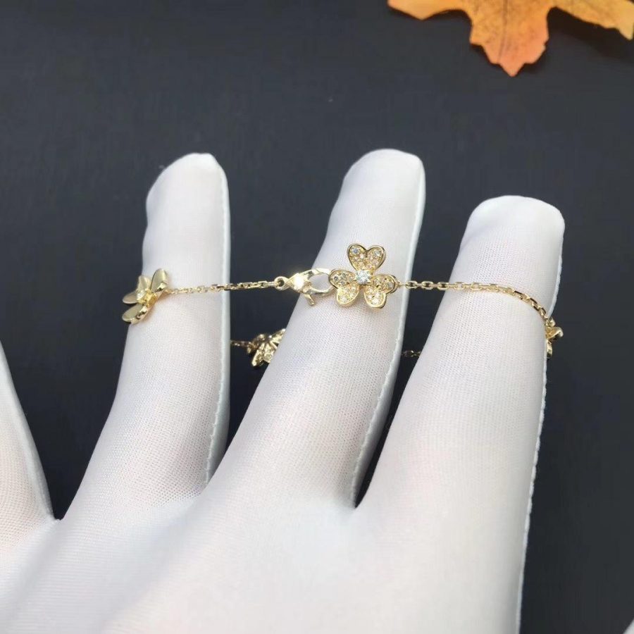 ??MIRA?¡¥FRIVOLE GOLD 5 FLOWERS BRACELET