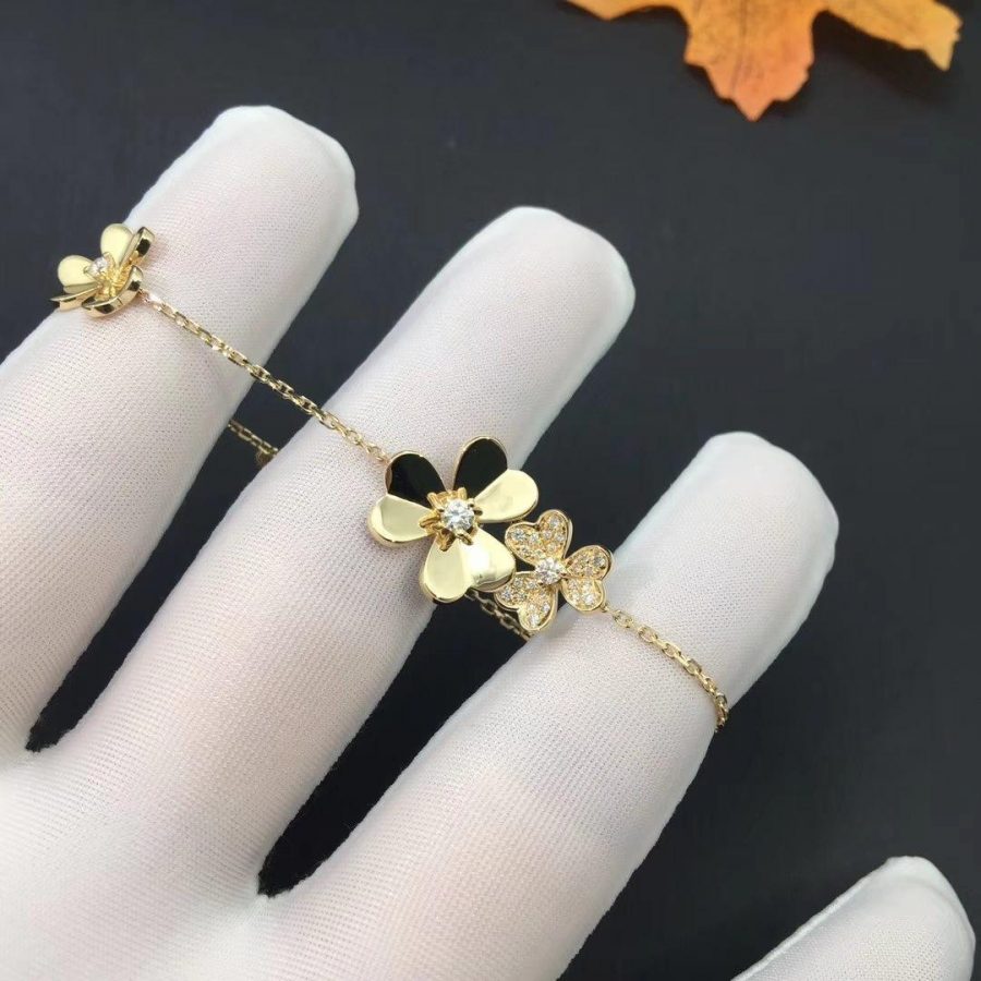 ??MIRA?¡¥FRIVOLE GOLD 5 FLOWERS BRACELET