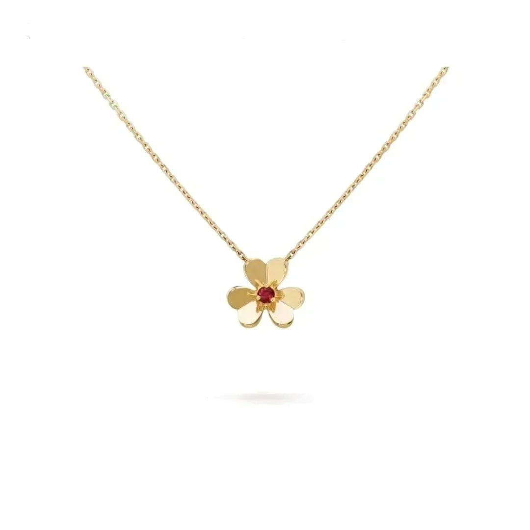 ??MIRA?¡¥FRIVOLE GOLD FLOWER NECKLACE