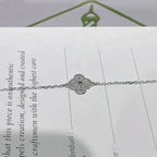 ??MIRA?¡¥CLOVER  SINGLE FLOWER BRACELET SILVER