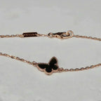 ??MIRA?¡¥BUTTERFLY ONYX  BUTTERFLY BRACELET