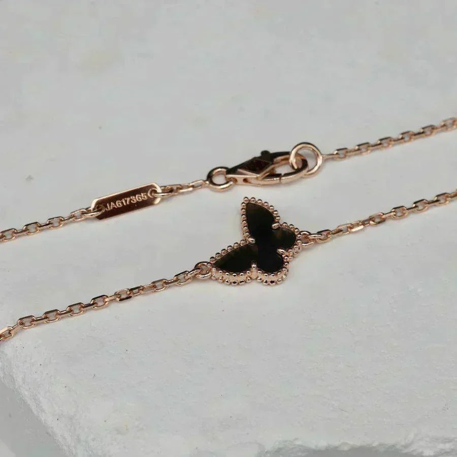 ??MIRA?¡¥BUTTERFLY ONYX  BUTTERFLY BRACELET