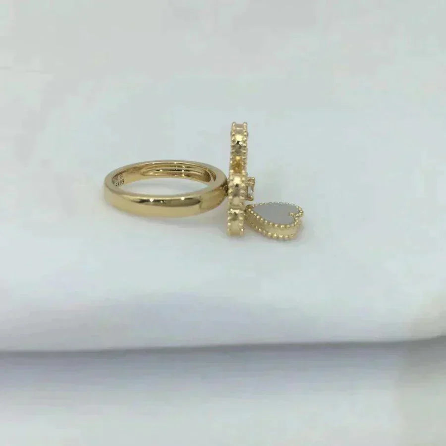 ??MIRA?¡¥SWEET CLOVER WHITE MOP RING