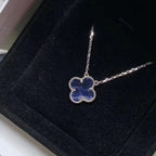 ??MIRA?¡¥CLOVER 15MM PIETERSITE NECKLACE SILVER