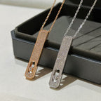 [MIRA] MY FIRST DIAMOND PAVED NECKLACE