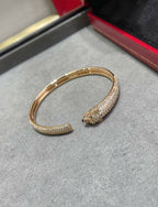 ??MIRA?¡¥PANTHERE FULL DIAMOND OPEN BRACELET