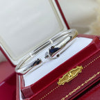 ??MIRA?¡¥PANTHERE SILVER OPEN BRACELET